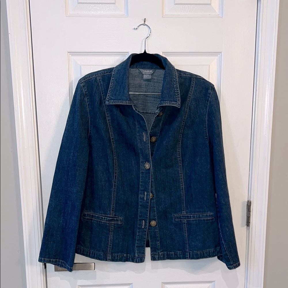 Vintage 90d Koret Dark Blue Jean Jacket SZ L
